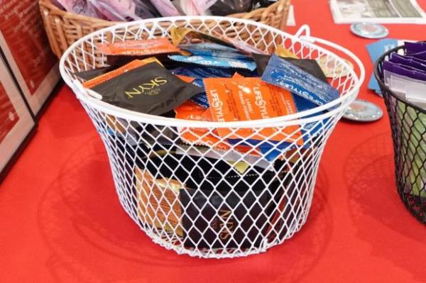 Co<em></em>ndoms and other sexual wellness items are made available to students at the University of Mississippi campus 