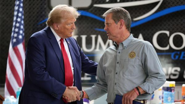 Trump and Georgia governor Brian Kemp make nice in Hurricane Helene response