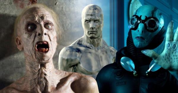 Doug Jo<em></em>nes in several different films with heavy prosthetics